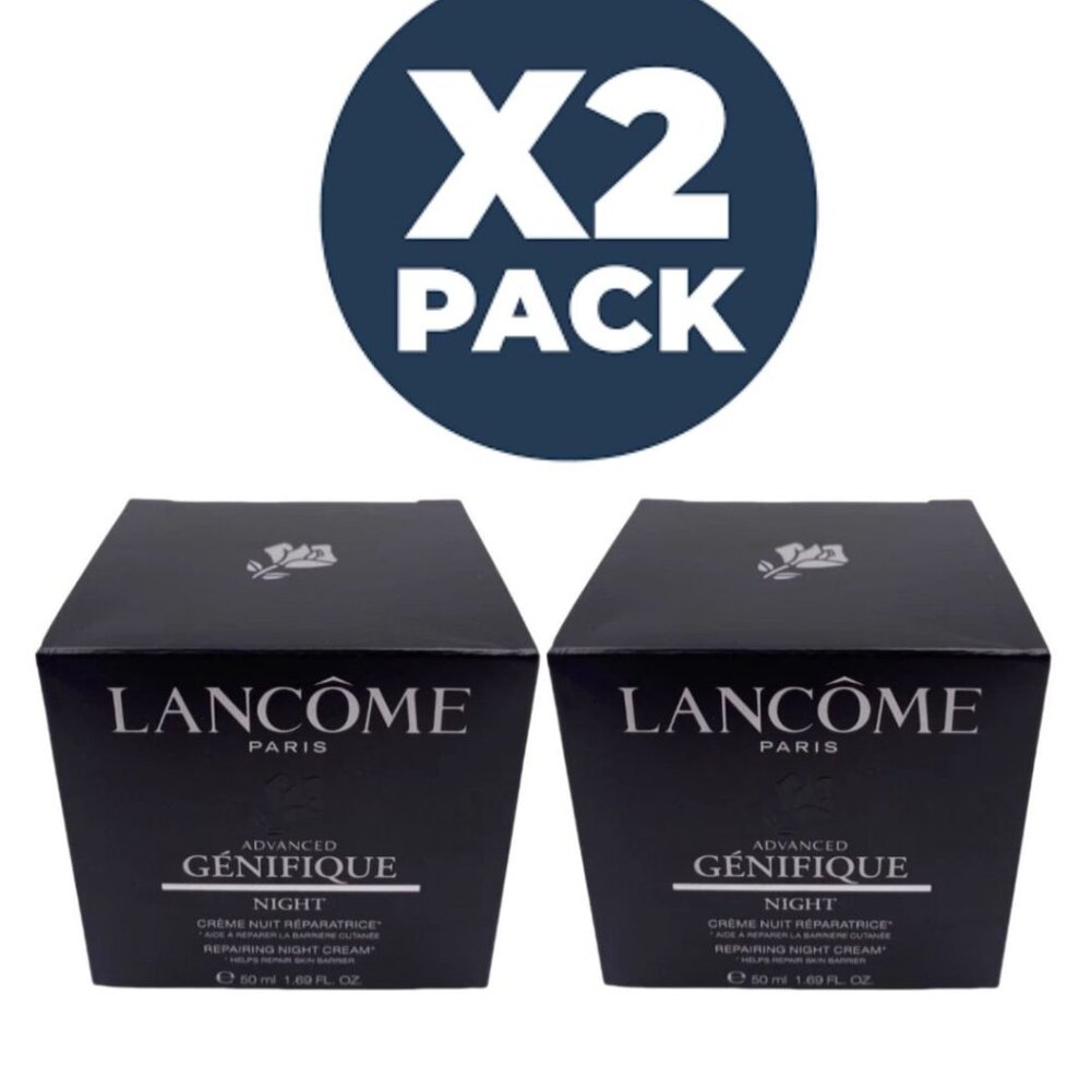 Lancôme Advanced Génifique Night Cream 1.69oz – New in Box (pack of 2)